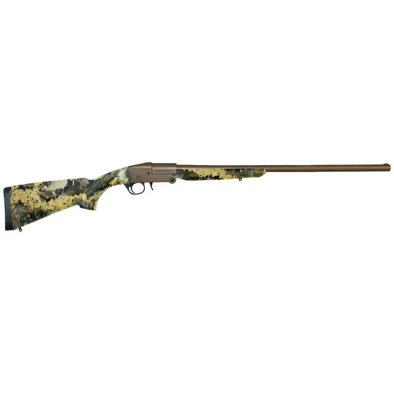 Charles Daly 930337 101 Full Size 410 Gauge Break Open 3" 1rd 26" Flat Dark Earth Cerakote Steel Barrel & Receiver, Fixed TrueTimber Prairie Synthetic Stock