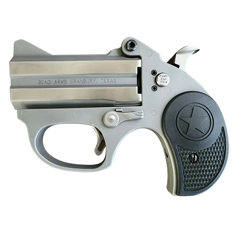Bond Arms BASRS Stinger 380 ACP 2rd 2.5" Matte Stainless Barrel, Anodized Frame, Blade Front/Fixed Rear Sights, Black Rubber Grip, Manual Safety