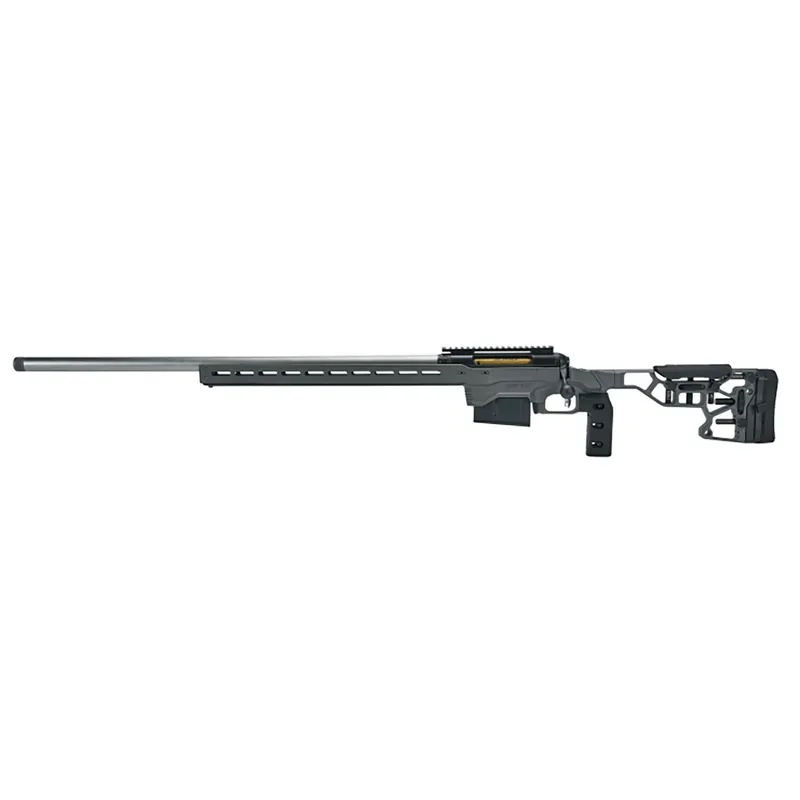Savage Arms 57708 110 Elite Precision 338 Lapua Mag 5+1 30" Matte Stainless, Matte Black Rec, Gray Cerakote Adjustable MDT ACC Aluminum Chassis Stock, Left Hand (MB Not Included)