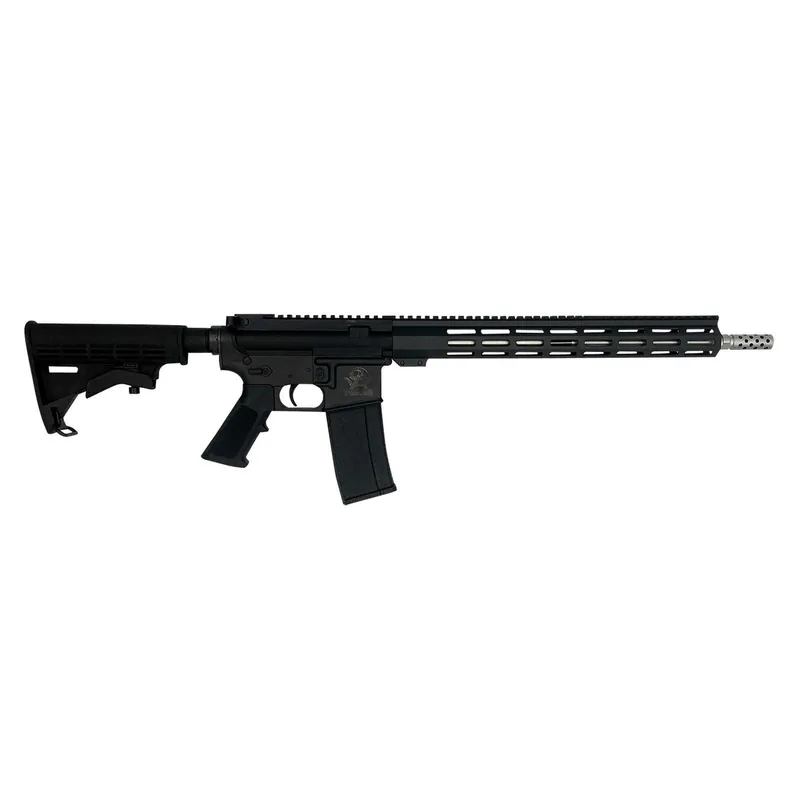 Great Lakes Firearms GL15223SSLBLK AR-15 223 Wylde 30+1 16", Black, 15" M-Lok Handguard, Carbine Stock, A2 Grip, Muzzle Brake Left Hand