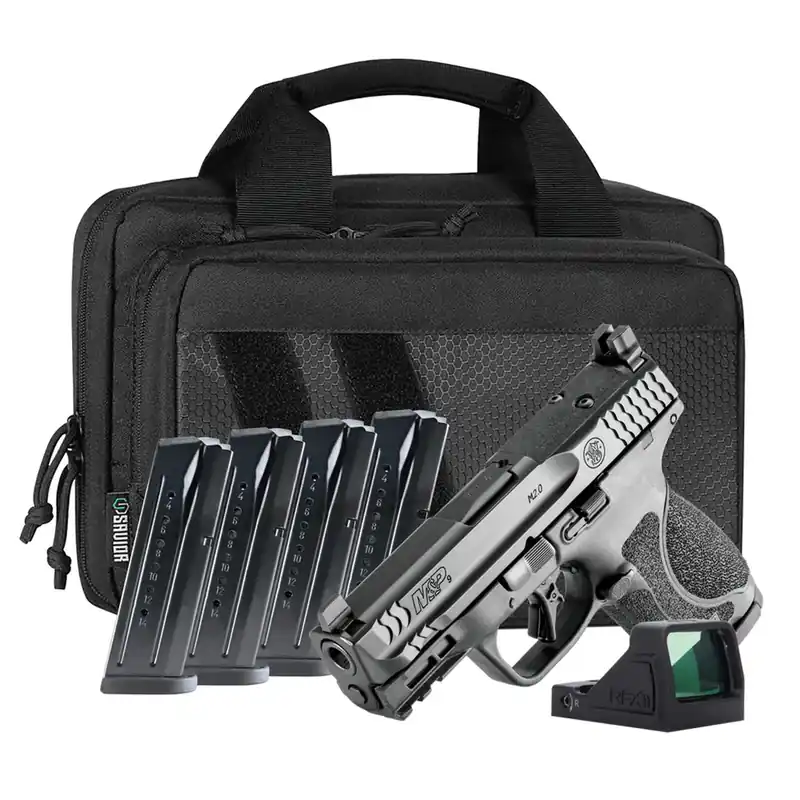 Smith & Wesson M&P 9 M2.0 9mm 3.6" Barrel 15 Round Compact Carry On Bundle