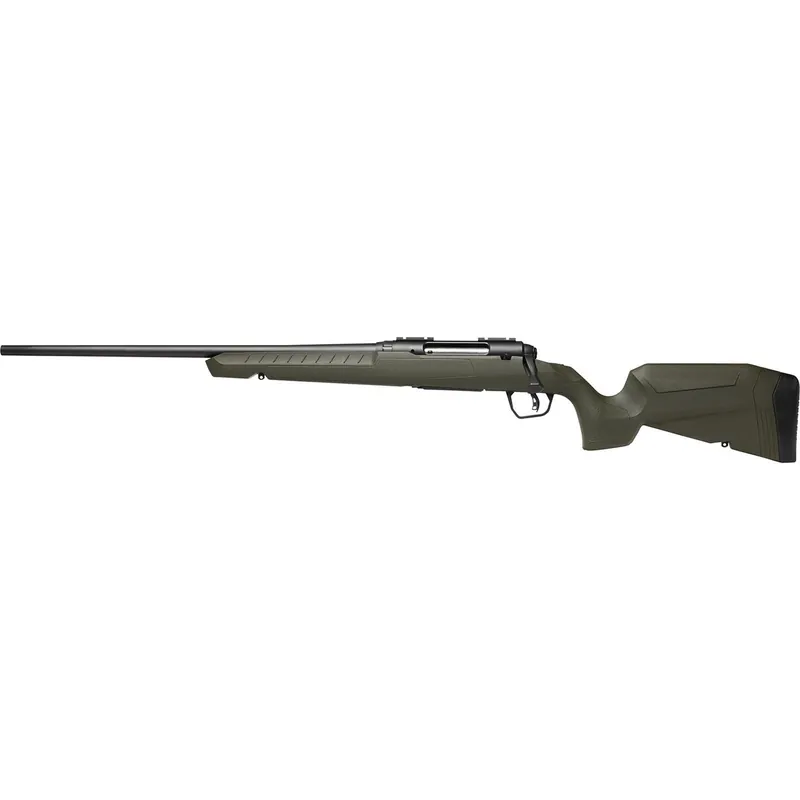 Savage Arms 32076 Axis 2 308 Win 4+1 22" Matte Black Sporter Barrel, Matte Black Drilled & Tapped Steel Receiver, Fixed Green Synthetic Stock, Left Hand