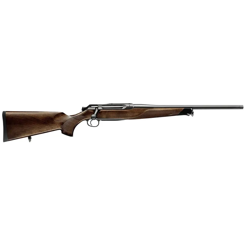 Sauer 80117660 505 Lux Full Size 6.5 PRC 3+1 24" Matte Blued Threaded Barrel, Matte Blued Saddle Mount Steel Receiver, Grade 5 Wood Fixed Stock
