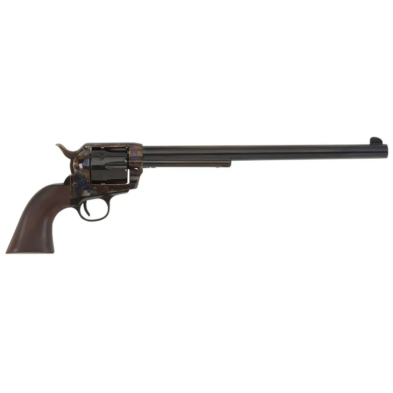 Pietta HF45CHS12NM 1873 Great Western II Buntline 45 Colt (LC) 6rd 12" Blued Steel Barrel & Cylinder, Deep Color Case Hardened Steel Frame, Walnut Grip