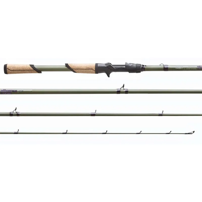 St. Croix Mojo Bass Trigon Casting Rods 6‘10‘‘ 1 pc Medium Power Moderate Action Lite Crank (Glass)