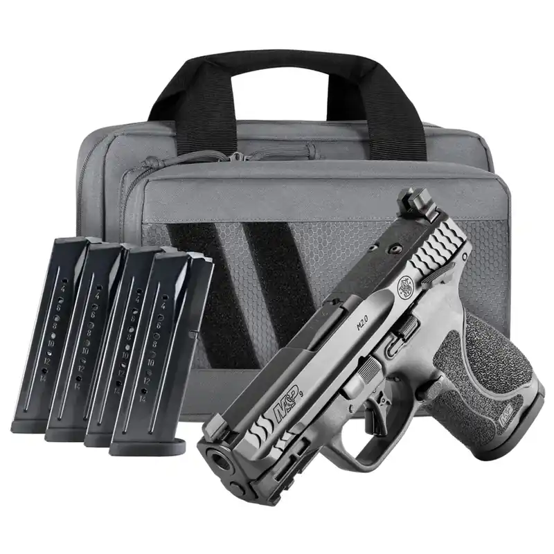 Smith And Wesson M&P 9 M2.0 Compact 9mm 4" Barrel 15 Round Thumb Safety Savior Equipment Bundle