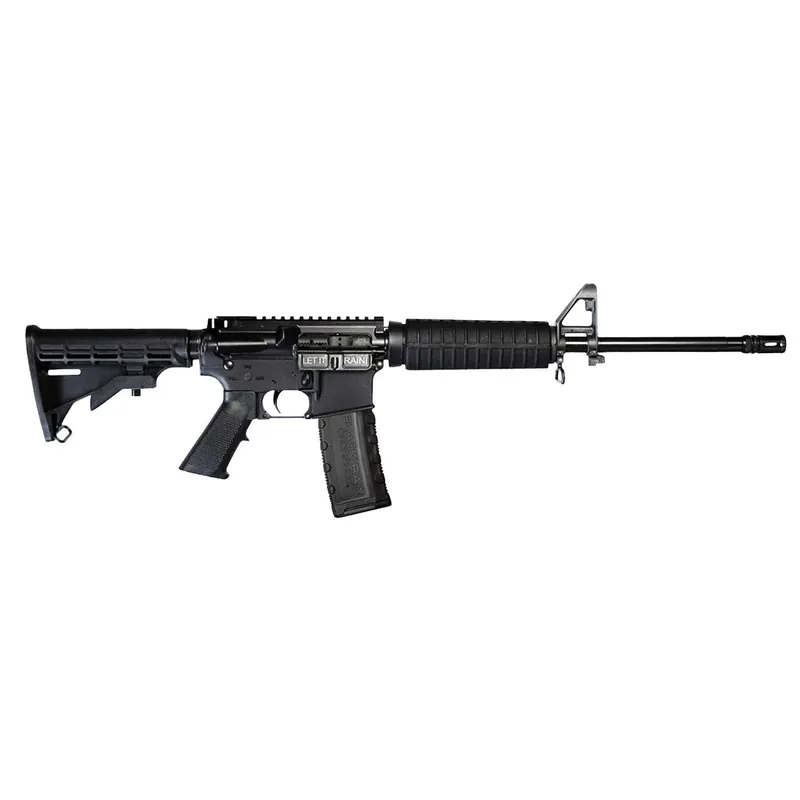 Black Rain Ordnance SPEC15A2 Spec15 A2 5.56x45mm NATO 16" 30+1 Black Anodized Rec Black 6 Position Collapsible Carbine Stock Black Polymer Grip A2 Front Sight Right Hand