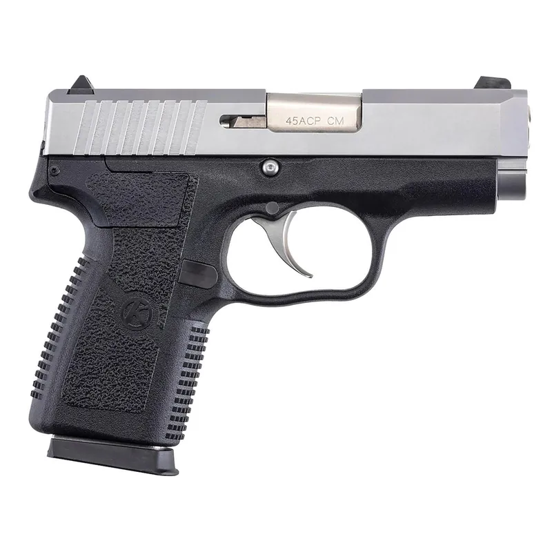 Kahr Arms CM4543 CM45 45 ACP 5+1 3.30" Serrated Steel Barrel, Matte Stainless Serrated Steel Slide, Black Polymer Frame, Black Textured Polymer Grip, No Safety, Right Hand