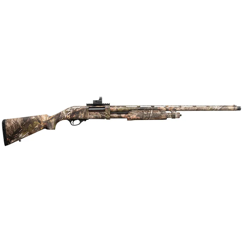 Chiappa Firearms 930308T 335 Turkey Full Size 12 Gauge Pump 3.50" 5+1 26" Mossy Oak Country DNA Chrome Lined Vent Rib Barrel, Picatinny Rail Aluminum Receiver & Fixed Synthetic Stock, Red Dot 4 MOA