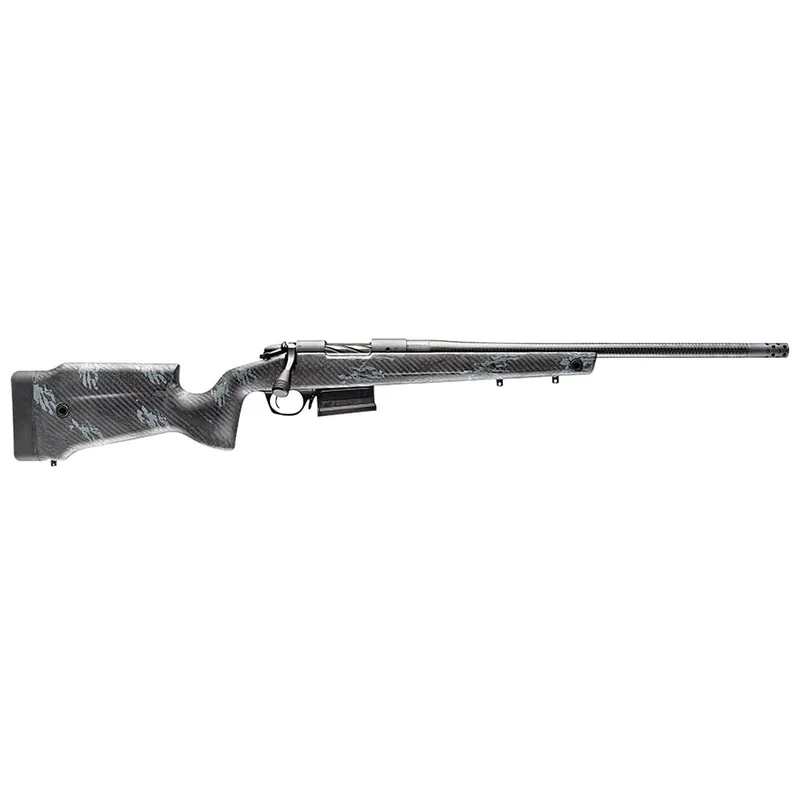 Bergara Rifles B14S752CF B-14 Crest 6.5 Creedmoor 5+1 20" Sniper Gray Cerakote 5 Contour Threaded Barrel, Sniper Gray Cerakote Steel Receiver, Black & Gray Sponge Fixed Carbon Fiber Stock