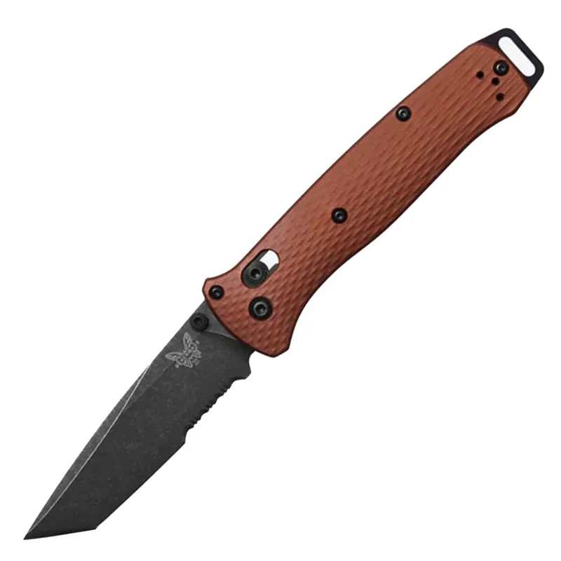 Benchmade Bailout Burnt Copper Aluminum 3.38" Folding SBK Tanto Blade