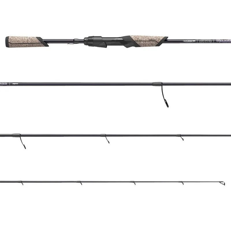 St. Croix Mojo Bass Trigon Spinning Rods 7‘1‘‘ 1 pc Medium Power Moderate Action Carbon Cranker Lite