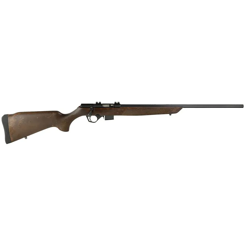 Rossi RB22W2111WD RB22 Full Size 22 WMR 5+1 21" Blued Steel Barrel, Blued Weaver Scope Mount Steel Receiver, Hardwood Monte Carlo Stock