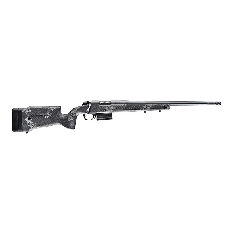 Bergara Rifles B14S754 B-14 Crest 22-250 Rem 5+1 20" Sniper Gray Cerakote 5 Contour Threaded Barrel, Sniper Gray Cerakote Steel Receiver, Black & Gray Sponge Fixed Carbon Fiber Stock