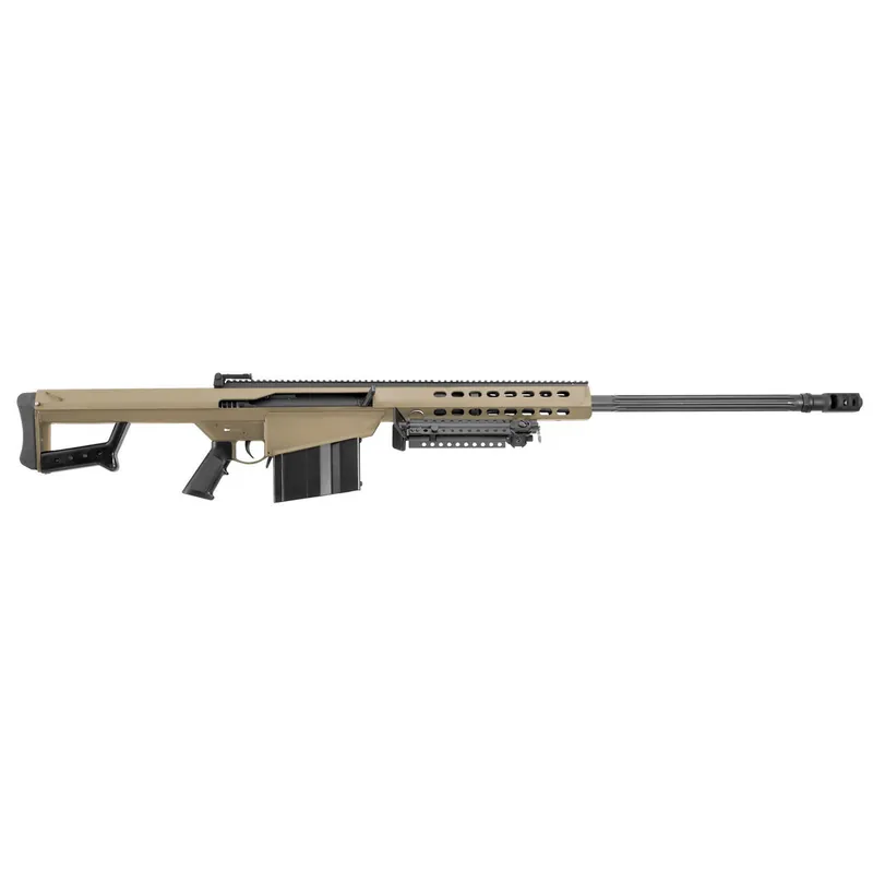 Barrett 14029 M82A1 416 Barrett 10+1 29" Fluted Barrel, Flat Dark Earth Cerakote Steel Receiver, M1913 Picatinny Acc. Rail, Fixed Synthetic Stock w/Sorbothane Recoil Pad, Includes Hard Carry Case