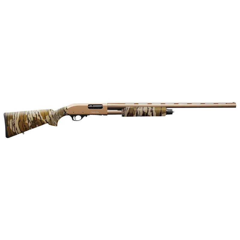 Charles Daly 930315 301 12 Gauge with 24" Barrel, 3" Chamber, 4+1 Capacity, Flat Dark Earth Metal Finish & Mossy Oak Bottomland Synthetic Stock Right Hand (Full Size)
