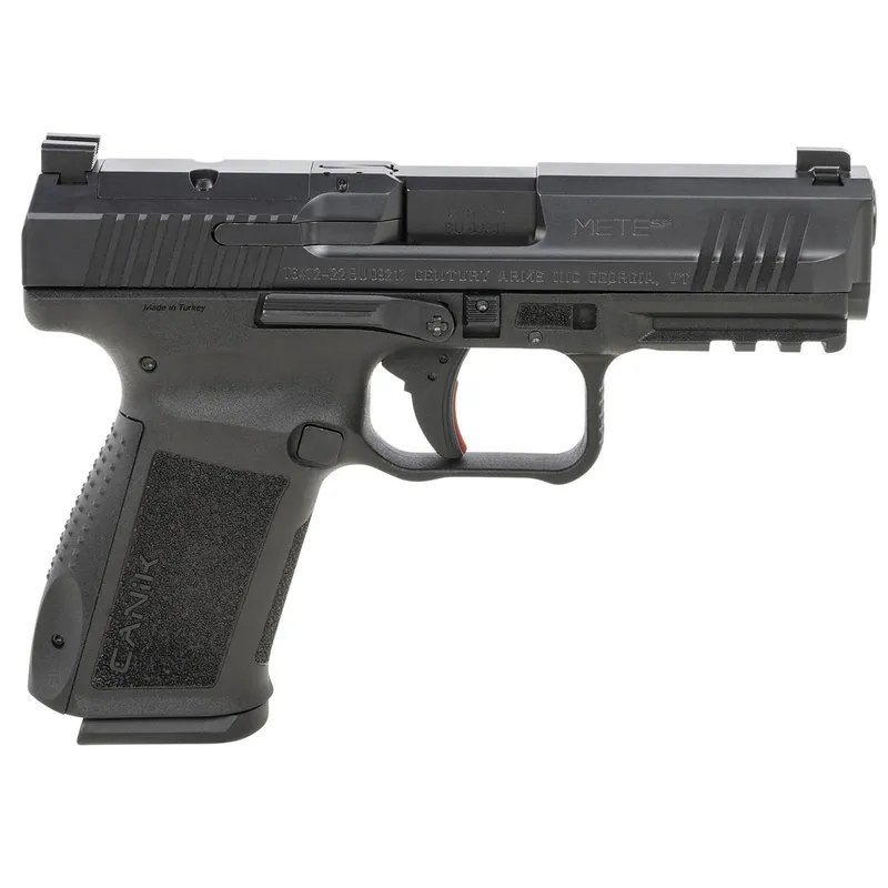 Canik HG5637N Mete SF Compact 9mm Luger 15+1 4.08" Black Steel Barrel, Black Nitride Optic Ready/Serrated Slide, Black Polymer Frame w/Beavertail & Picatinny Rail, Ambidextrous