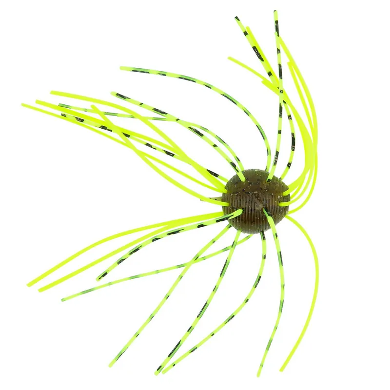 Geecrack Imo Kemushi Cue Bomb 1.2" Green Pumpkin/Bite Chartreuse