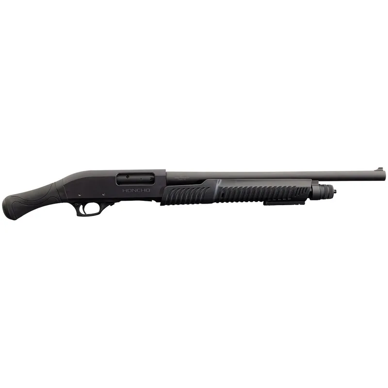 Chiappa Firearms 930.363 Honcho Tactical *CA Compliant 12 Gauge Pump 3" 5+1 18.50" Black Steel Barrel, Black Drilled & Tapped Aluminum Receiver, Black Birds Head Polymer Grip