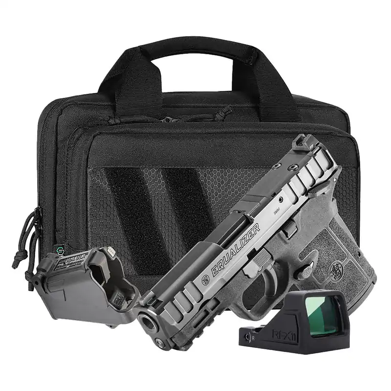 Smith & Wesson Equalizer 3.675" 9mm OR (1)10(1)13 (1)15 Bundle w/ Viridian RFX 11 Savior Bag
