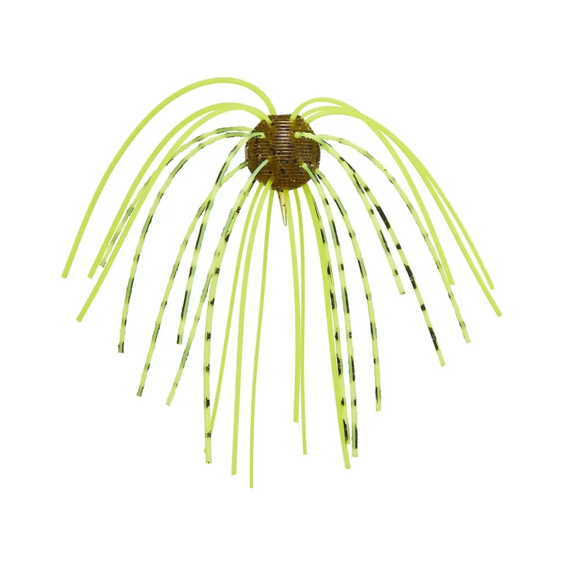 Geecrack Imokemushi Cue Bomb - 1.2 Inch 4 Pack Green Pumpkin/Bite Chart