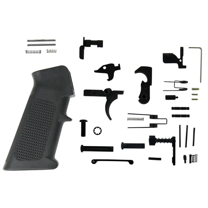 TacFire LPK01USA AR-15 Parts Kit AR-Platform Black A2 Grip Black