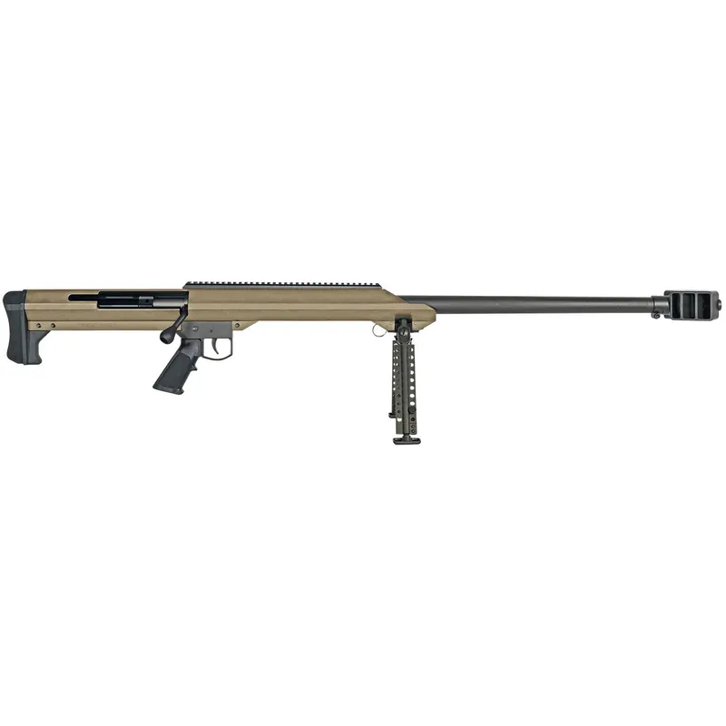Barrett 13273 M99 50 BMG 32" 1rd Flat Dark Earth Cerakote Flat Dark Earth Fixed w/Sorbothane Recoil Pad Stock Black Polymer Grip Right Hand