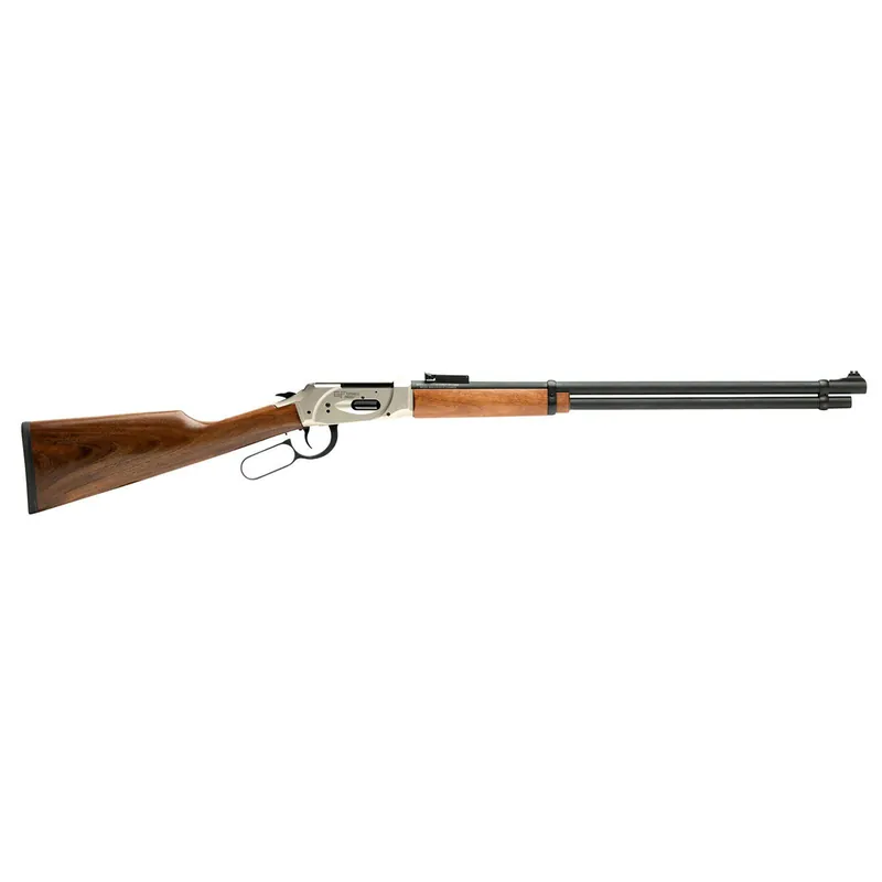 Gforce Arms GFLVR410NKL Saddlehorn Full Size 410 Gauge Lever 2.50" 9+1 24" Black Steel Barrel, Nickel Aluminum Receiver, Fixed Turkish Walnut Wood Stock, Right Hand