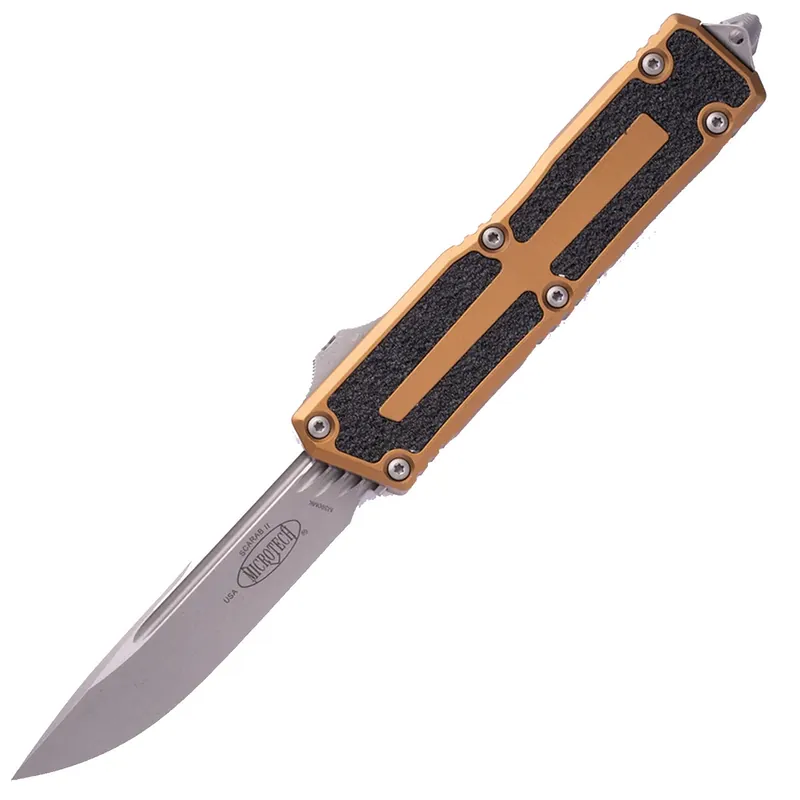 Microtech Scarab II GEN III D/E-S Apocalyptic Standard Tan 3.95" OTF