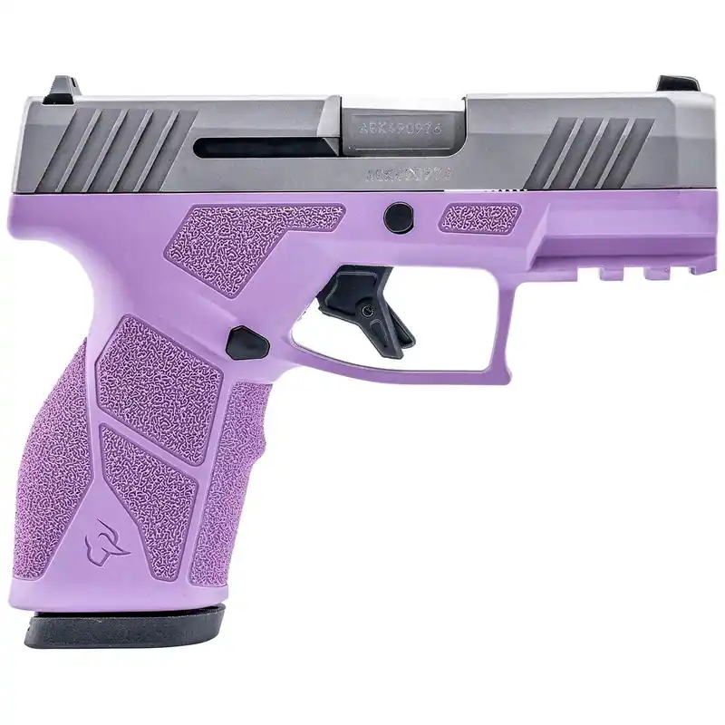 Taurus 1-GX2939LP GX2 9mm Luger 13+1 3.37" Matte Stainless Steel Barrel, Matte Serrated Stainless Steel Slide, Light Purple Polymer Frame w/Picatinny Rail, Polymer Grip