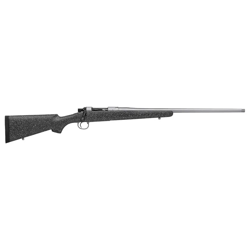 Nosler 40421 M21 27 Nosler 3+1 24" Barrel, Stainless Steel Nitride Metal Finish, Gray Speckled Black All-Weather Epoxy Stock