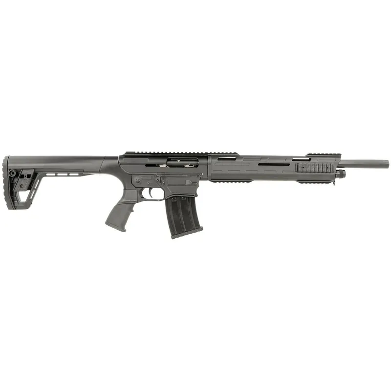 Tokarev USA 21000103 TAR 12 Gauge Semi-Auto 3" 5+1 18.50" Black Steel Barrel, Black Receiver w/Picatinny Rail, Black Fixed Synthetic Stock