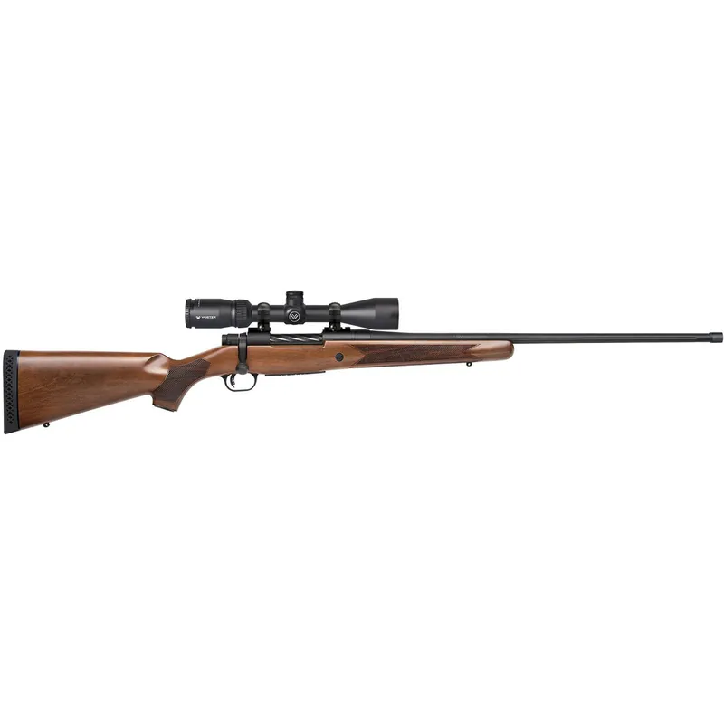 Mossberg 28124 Patriot 300 Win Mag Caliber with 3+1 Capacity, 24" Threaded/Fluted Barrel, Matte Blued Metal Finish & Walnut Stock Right Hand (Full Size) Includes Vortex Crossfire II 3-9x40mm Scope