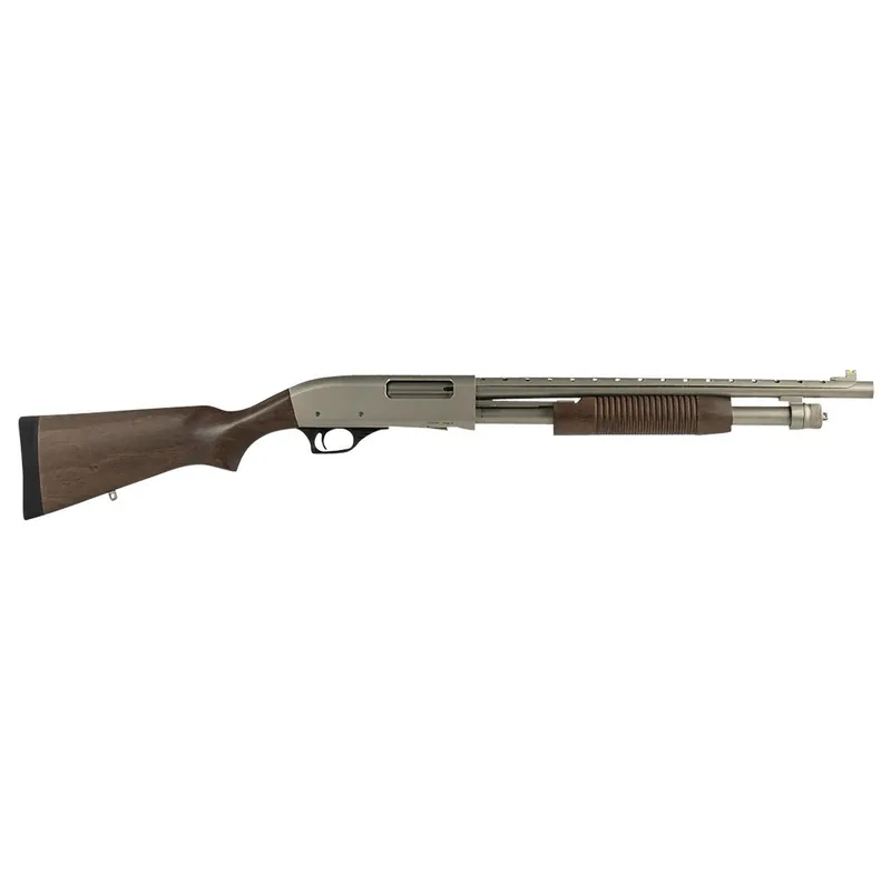Tokarev USA 21000409 TX3 12 Gauge 18.50" 3" 5+1, Nickel Metal Finish, Turkish Walnut Stock, Fiber Optic & Ghost Ring Sight (Accepts Mossberg 590 Furniture)