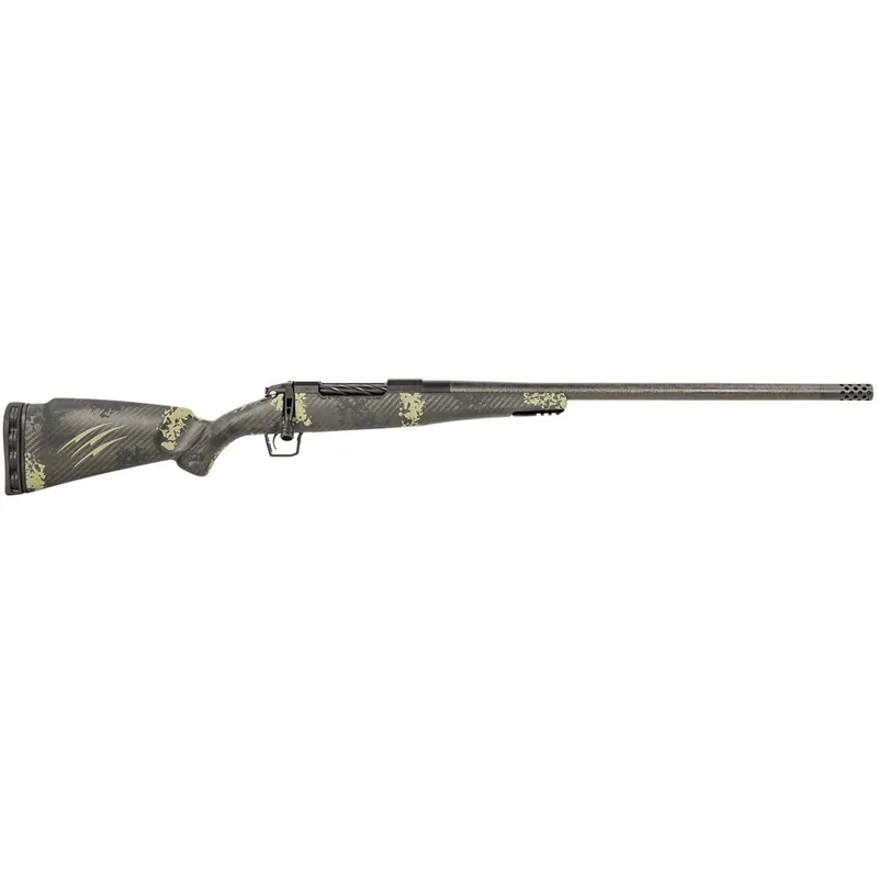 Fierce Firearms ROG300PRC22BF Carbon Rogue Full Size 300 PRC 3+1 22" Carbon Fiber Hand Lapped/Match Grade Threaded Barrel, Black Cerakote Steel Receiver, Forest Camo Fierce Rogue Carbon Fiber Stock