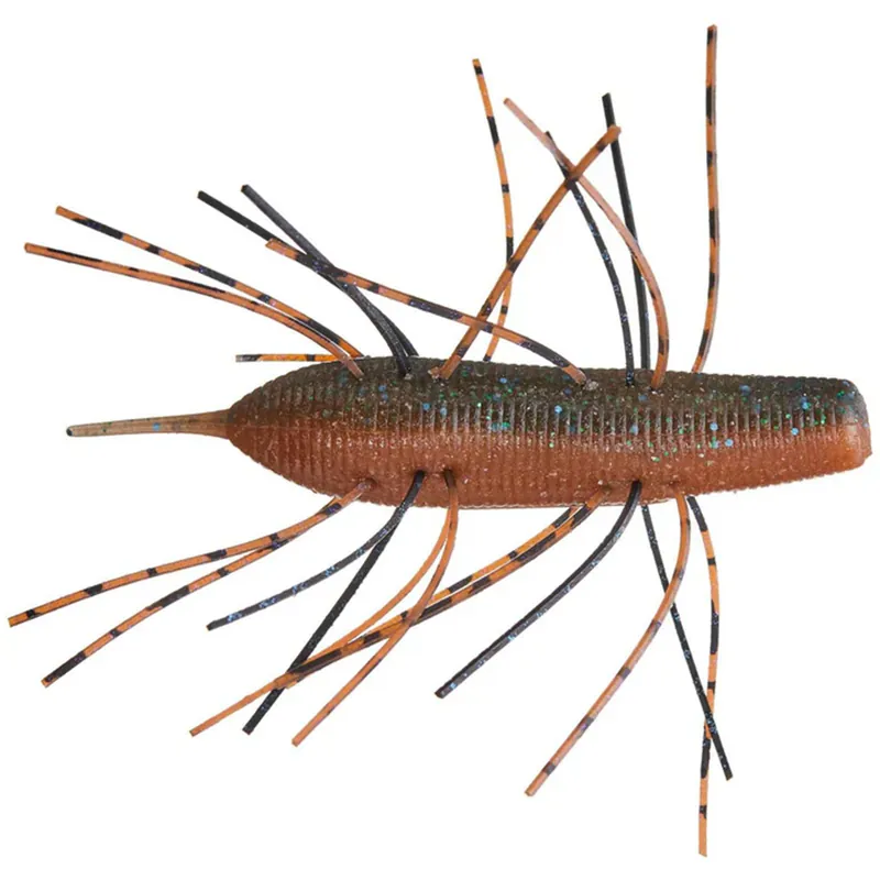 Geecrack Imo Kemushi Stick Worm 3.75" 4 Pack Pumpkin Seed