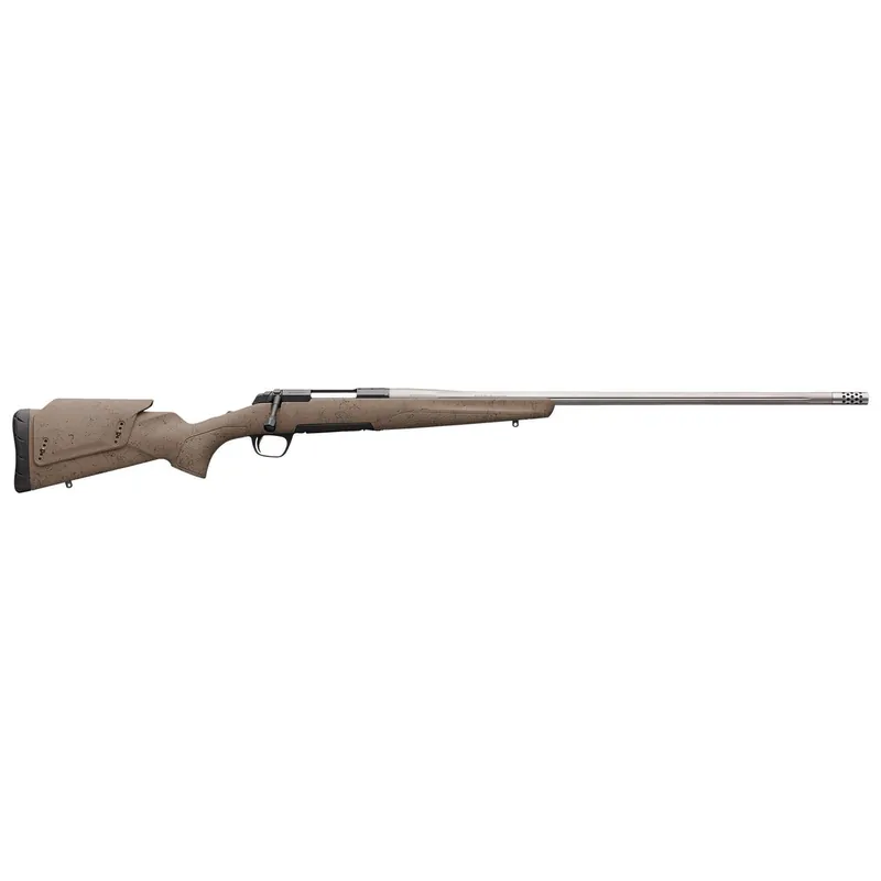Browning 035514282 X-Bolt Western Hunter Long Range 6.5 Creedmoor 4+1 26" MB Matte Blued Spider Webbed Flat Dark Earth Cerakote Hard Core Fiber-Fusion with Adjustable Comb Stock Right Hand (Full Size)