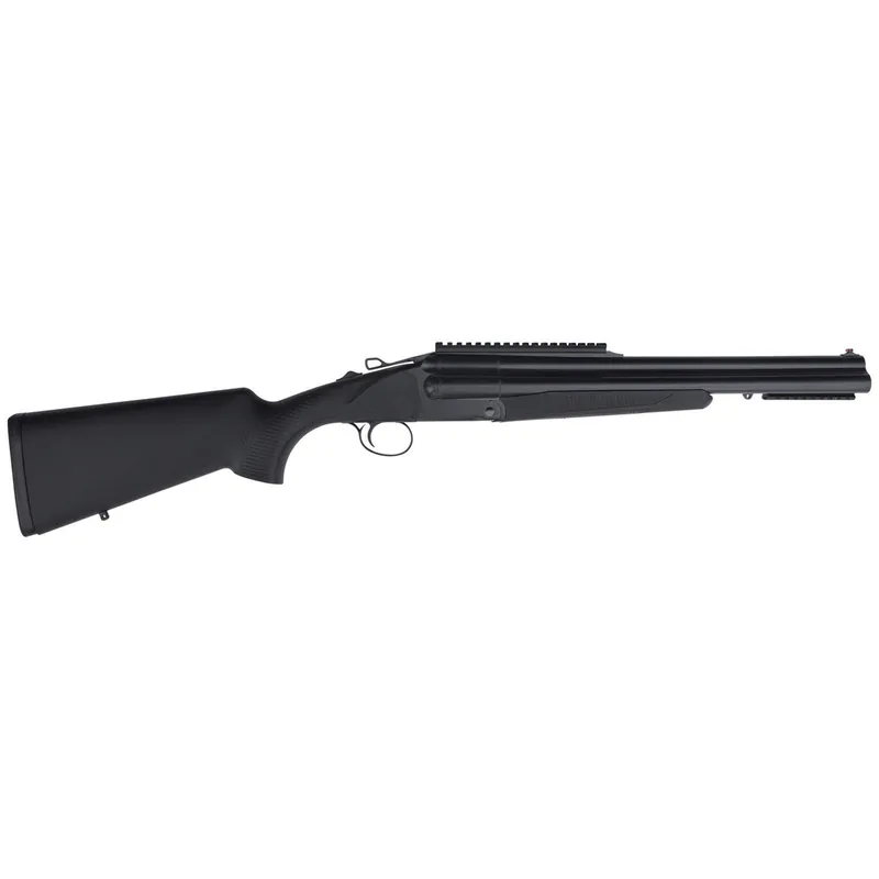 Charles Daly 930110 Triple Threat Full Size 12 Gauge Break Open 3" 3 18.50" Blued Triple Barrel, Blued Steel Receiver w/Picatinny Rail, Checkered Black Synthetic Stock, Right Hand