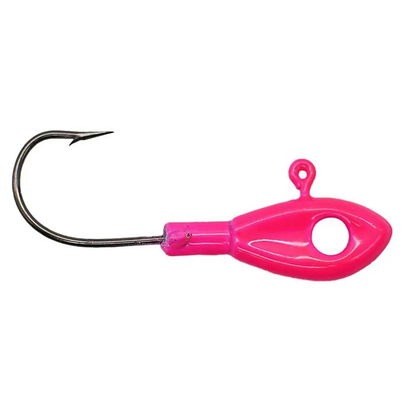 Leland‘s Lures Eye Hole Minnow Head Jig Head Pink 1/16 oz.