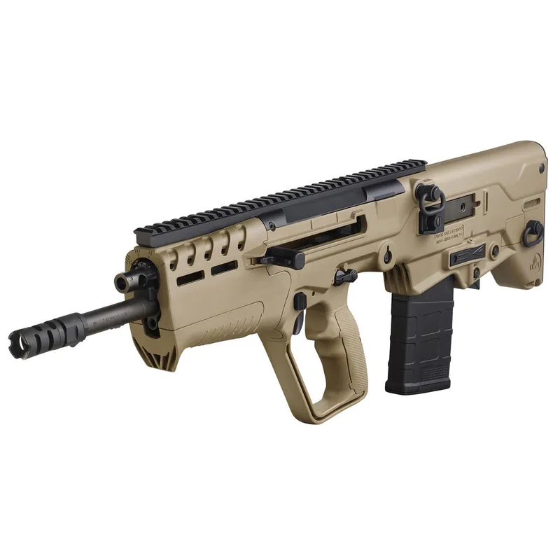 IWI US T7F20 Tavor 7 7.62x51mm NATO Caliber with 20" Barrel, 20+1 Capacity, Flat Dark Earth Metal Finish, Flat Dark Earth Fixed Bullpup Stock & Polymer Grip Ambidextrous Hand