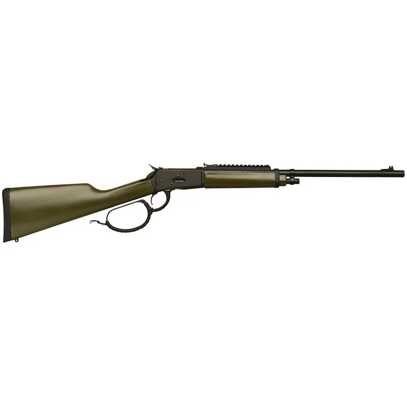 Gforce Arms GFLVR357OD Saddlehorn 357 Mag 10+1 16.50" Black Steel Barrel, Black Picatinny Rail Aluminum Receiver, Fixed Green Synthetic Stock