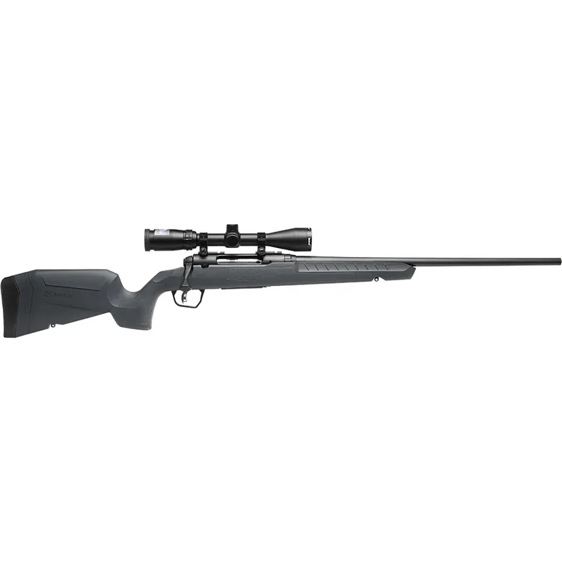 Savage Arms 32173 Axis 2 XP Combo Full Size 243 Win 4+1 22" Black Sporter Barrel, Black Carbon Steel Receiver Drilled & Tapped, Gray Fixed Synthetic Stock, Weaver 3-9x40mm Scope, Right Hand