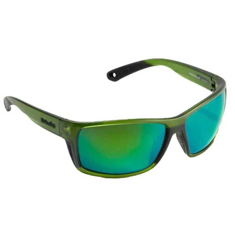 Bajio Bales Beach Sunglasses Green Cerveza Frame Glass Green Mirror Lenses