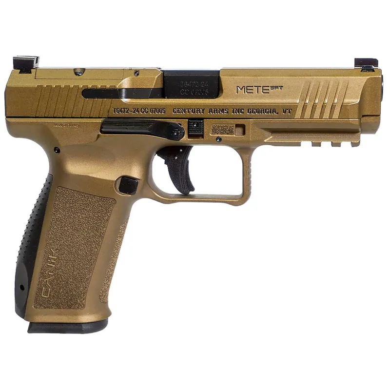 Canik Mete SFT Full Size 9mm Luger 20+1 4.46" Black Match Grade Barrel Burnt Bronze Cerakote