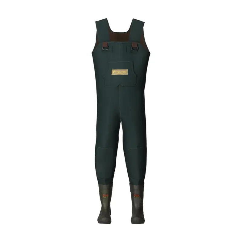 Frogg Toggs Youth Amphib Neoprene Bootfoot Chest Waders, Dark Green