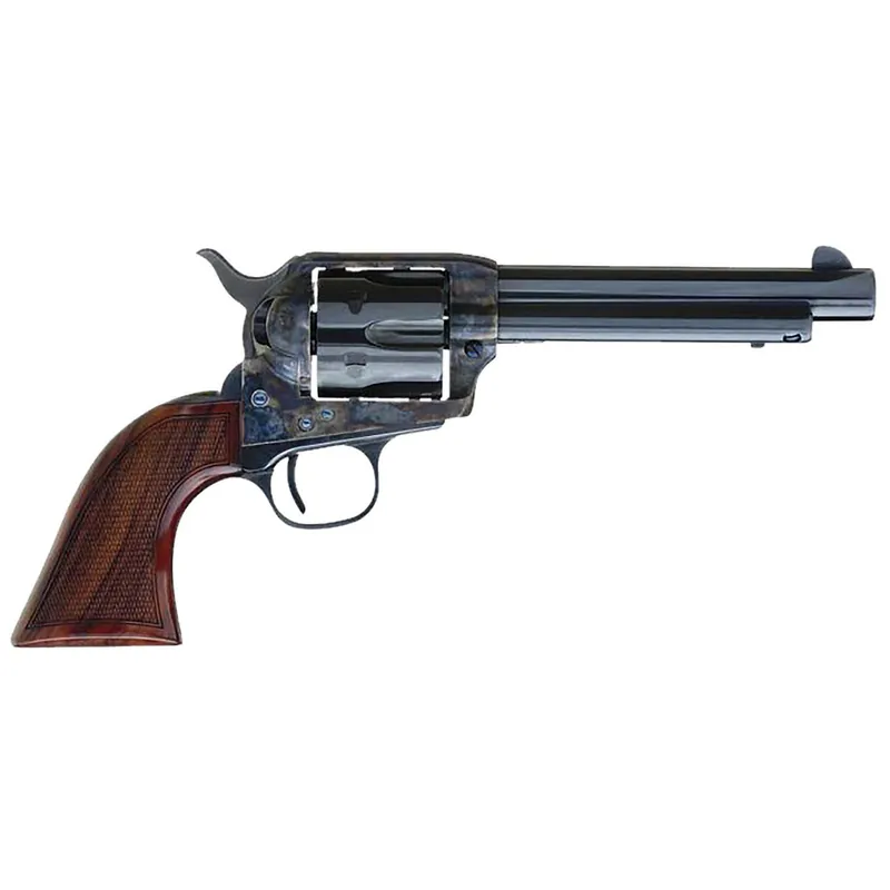 Cimarron AR411 Arizona Ranger 45 Colt (LC) 6 Shot, 5.50" Blue w/Engraved "Arizona Ranger" Steel Barrel, Blued Cylinder, Color Case Hardened Steel Frame, Checkered Walnut Grip, Exposed Hammer