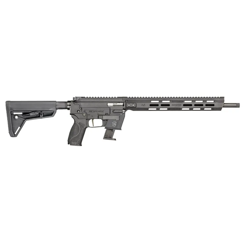Smith & Wesson 13800 Response 9mm Luger 10+1 (2) 16.50" Threaded Steel Barrel, M-LOK Handguard, Interchangeable Backstrap Grip, Flat Face Trigger, Interchangeable FLEXMAG Mag Well Adapter (2)