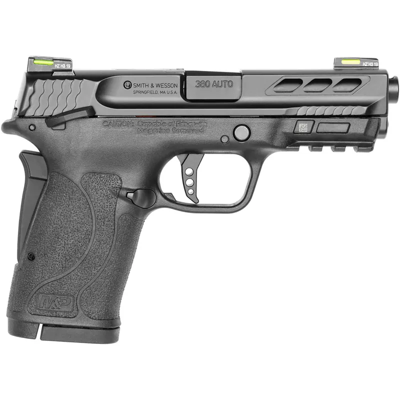 Smith & Wesson 12717 Performance Center M&P Shield EZ M2.0 380 ACP 3.80" 8+1 Black Black Armornite Stainless Steel Slide Black Polymer Grip