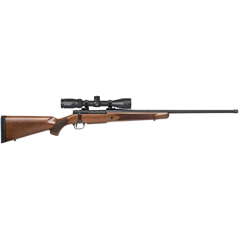 Mossberg 28127 Patriot 7mm Rem Mag Caliber with 3+1 Capacity, 24" Threaded/Fluted Barrel, Matte Blued Metal Finish & Walnut Stock Right Hand (Full Size) Includes Vortex Crossfire II 3-9x40mm Scope