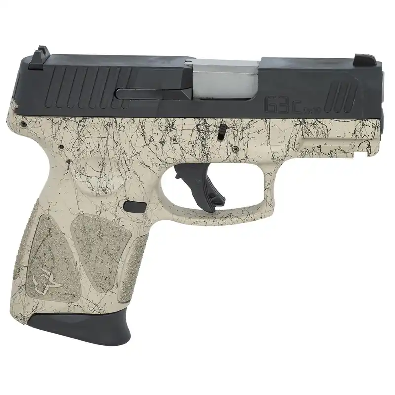 Taurus 1-G3C931-SP3 G3c 9mm Luger Caliber with 3.20" Barrel, 12+1 Capacity, Matte Black Tenifer Steel Slide, & Flat Dark Earth with Black Splatter Polymer Frame/Grip Includes 3 Mags